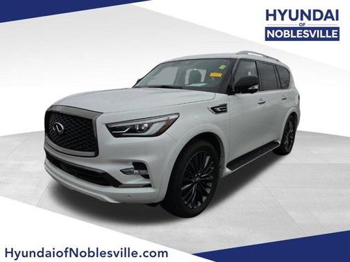 Moonstone White 2021 INFINITI QX80 PREMIUM SELECT