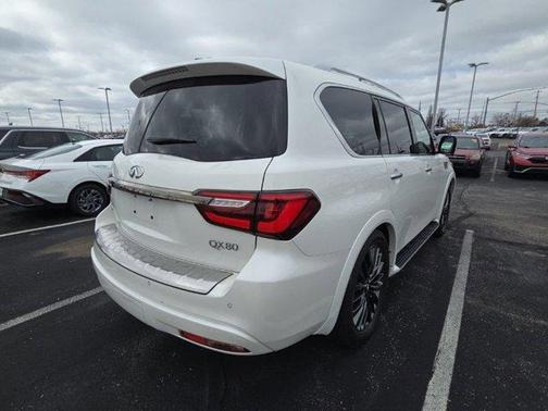 Moonstone White 2021 INFINITI QX80 PREMIUM SELECT