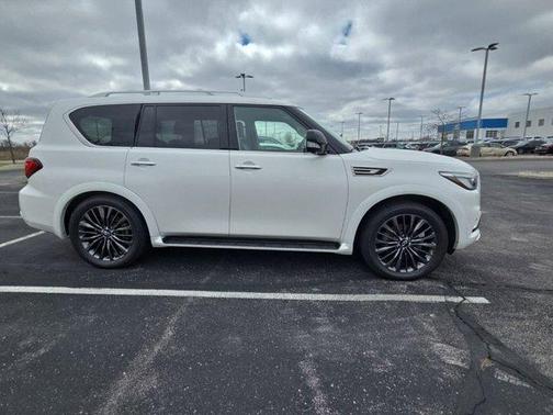 Moonstone White 2021 INFINITI QX80 PREMIUM SELECT