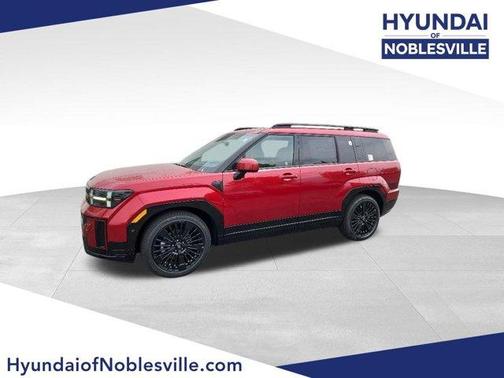 Red 2026 Hyundai SANTA FE HEV Calligraphy