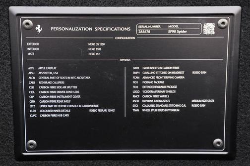 2022 Ferrari SF90 Spider