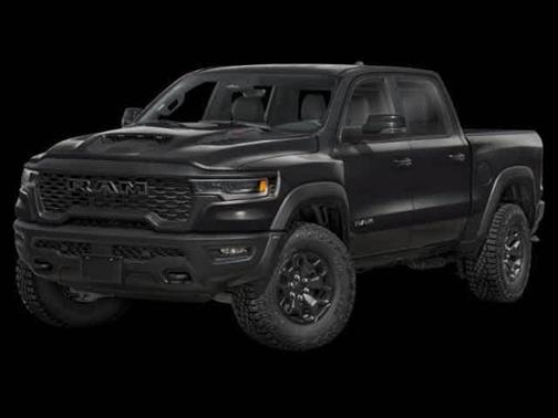 Diamond Black Crystal Pearlcoat 2026 RAM 1500 RHO Crew Cab 4x4 5'7' Box