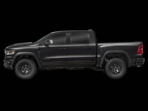 Diamond Black Crystal Pearlcoat 2026 RAM 1500 RHO Crew Cab 4x4 5'7' Box
