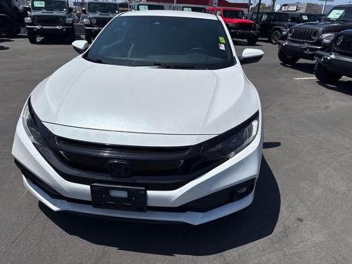 Platinum White Pearl 2019 Honda Civic Sport