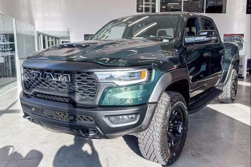 Serrano Green Metallic 2026 RAM 1500 RHO Crew Cab 4x4 5'7' Box