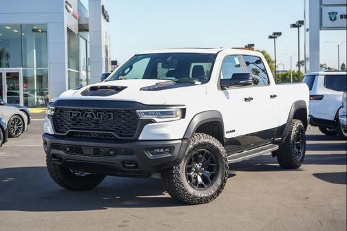 Bright White Clearcoat 2026 RAM 1500 RHO Crew Cab 4x4 5'7' Box