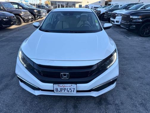 Platinum White Pearl 2019 Honda Civic LX