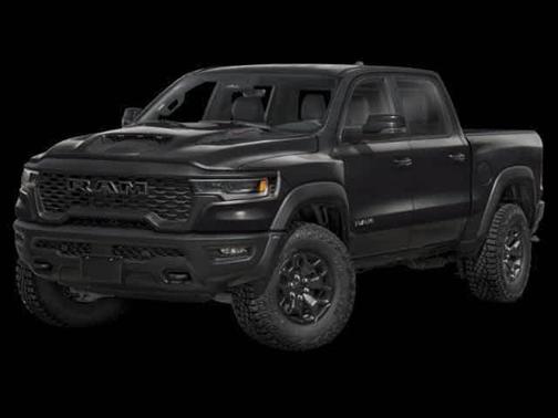 Diamond Black Crystal Pearlcoat 2026 RAM 1500 RHO Crew Cab 4x4 5'7' Box