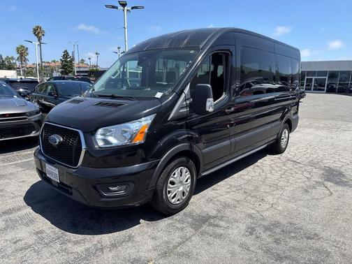 Agate Black Metallic 2021 Ford Transit-350 XLT