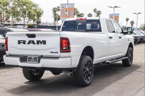 Bright White Clearcoat 2026 RAM 2500 Black Express Crew Cab 4x4 8' Box