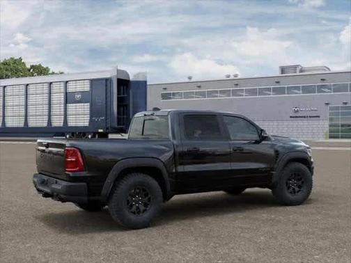 Diamond Black Crystal Pearlcoat 2026 RAM 1500 RHO Crew Cab 4x4 5'7' Box