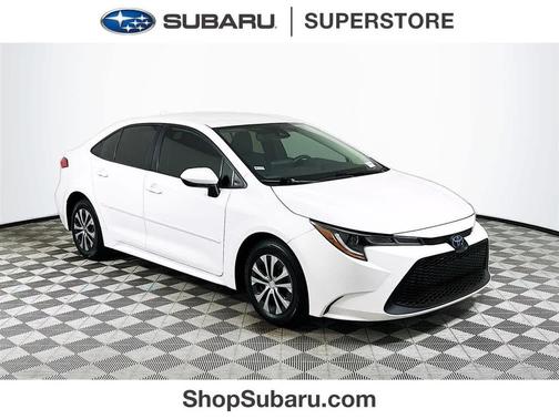 White 2022 Toyota Corolla Hybrid LE