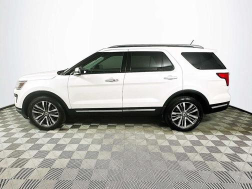 White Platinum Metallic Tri-Coat 2018 Ford Explorer Platinum