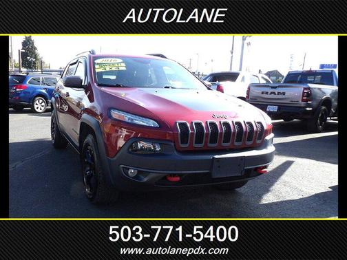 Burgundy 2016 Jeep Cherokee Trailhawk