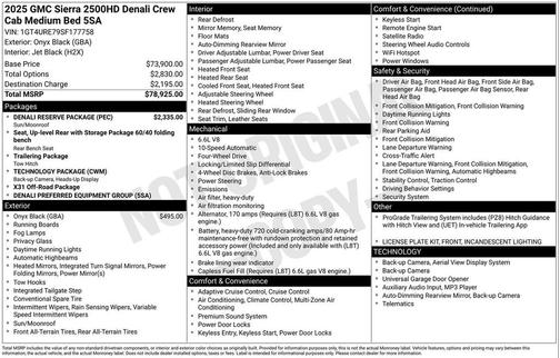 2025 GMC Sierra 2500 Denali