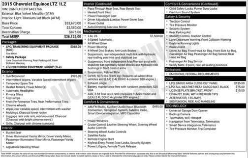 2015 Chevrolet Equinox LTZ