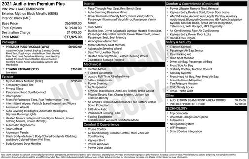 2021 Audi e-tron Premium Plus