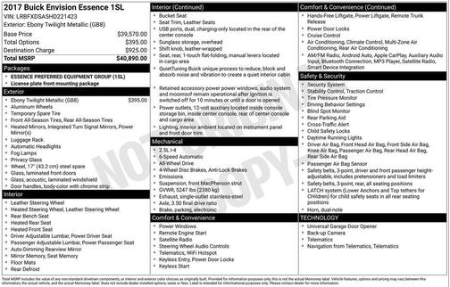 2017 Buick Envision Essence