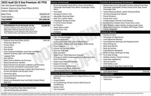 2025 Audi Q5 45 S line Premium