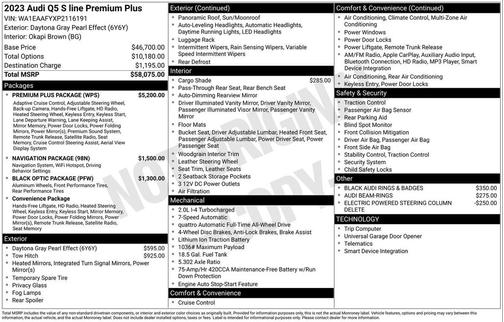 2023 Audi Q5 45 S line Premium Plus