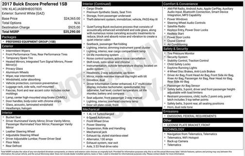 2017 Buick Encore Preferred