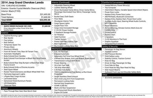 2014 Jeep Grand Cherokee Laredo