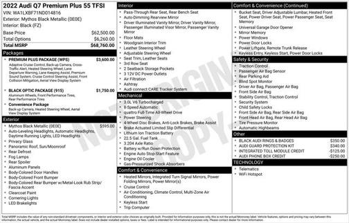 2022 Audi Q7 55 Premium Plus