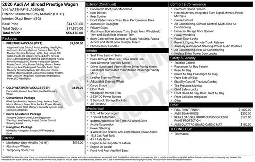 2020 Audi A4 allroad 2.0T Premium
