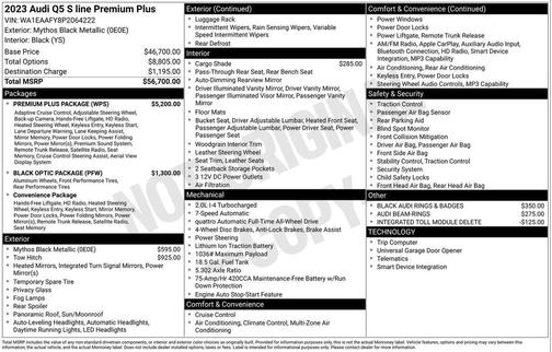 2023 Audi Q5 45 S line Premium Plus
