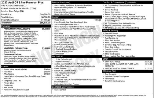 2023 Audi Q5 45 S line Premium Plus