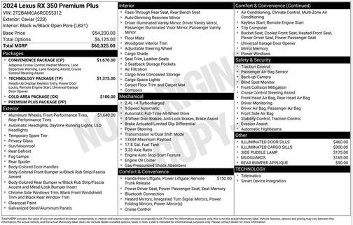 2024 Lexus RX 350 Premium Plus