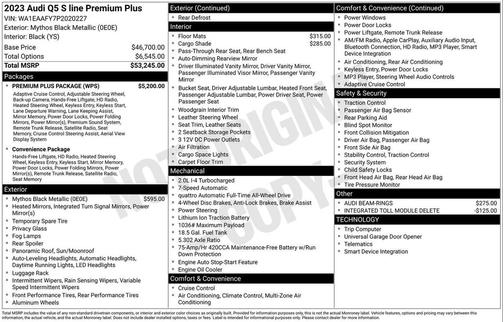 2023 Audi Q5 45 S line Premium Plus