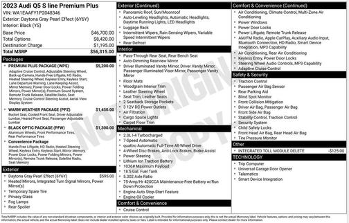 2023 Audi Q5 45 S line Premium Plus