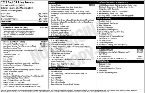 2023 Audi Q5 45 S line Premium