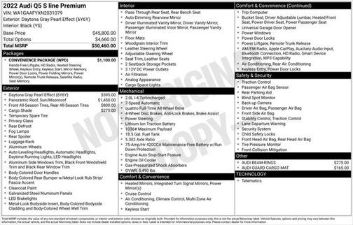 2022 Audi Q5 45 S line Premium