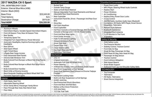 2017 Mazda CX-5 Sport