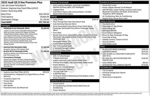 2023 Audi Q5 45 S line Premium Plus