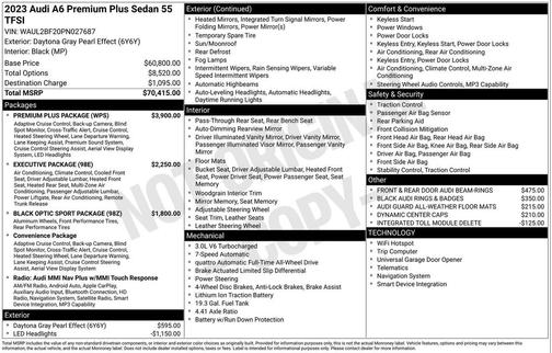 2023 Audi A6 55 Premium Plus