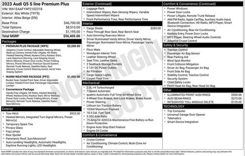 2023 Audi Q5 45 S line Premium Plus