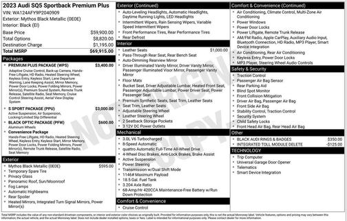 2023 Audi SQ5 3.0T Premium Plus