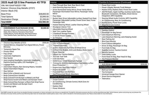 2025 Audi Q5 45 S line Premium