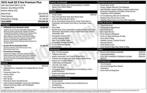 2023 Audi Q5 45 S line Premium Plus