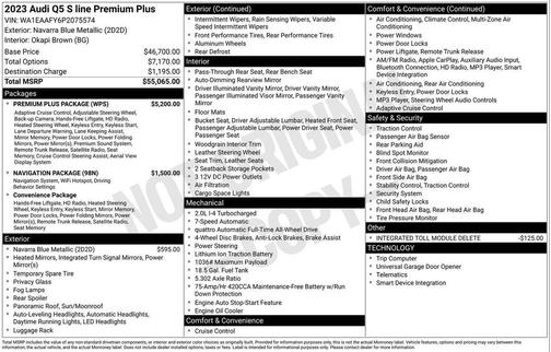 2023 Audi Q5 45 S line Premium Plus