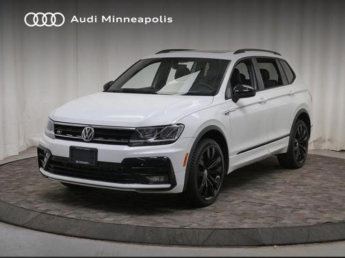 Pure White 2020 Volkswagen Tiguan 2.0T SE R-Line Black 4MOTION