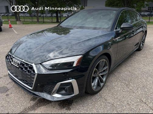 Mythos Black Metallic 2023 Audi A5 Sportback 45 S Line Premium Plus