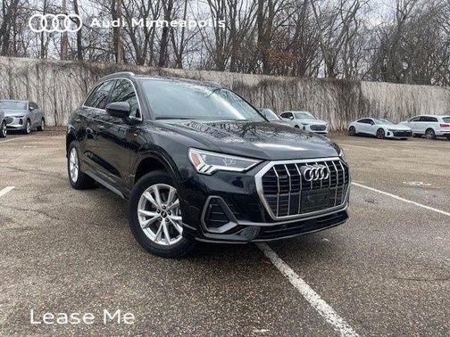 Black Metallic 2025 Audi Q3 45 S line Premium Plus