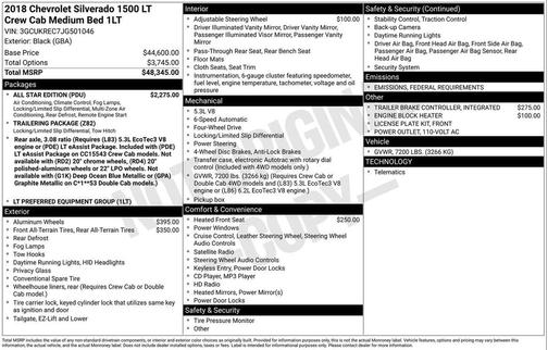 2018 Chevrolet Silverado 1500 1LT