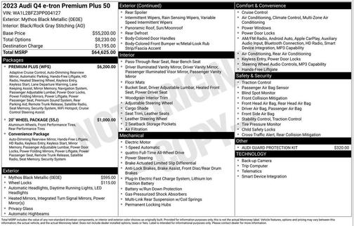 2023 Audi Q4 e-tron Premium Plus 50 quattro