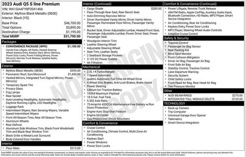 2023 Audi Q5 45 S line Premium