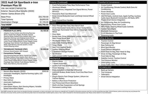 2022 Audi e-tron Premium Plus